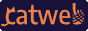 the text "Catweb" with cat ears on the c